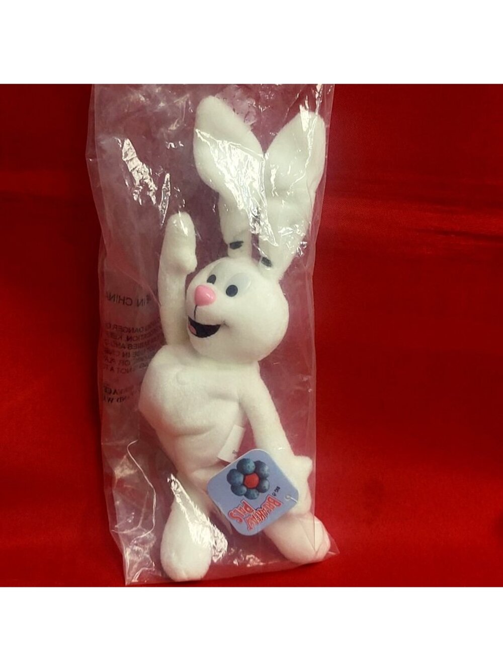 Vintage 1998 General Mills Breakfast Pals Bean Bag Plush Toy Trix Rabbit
